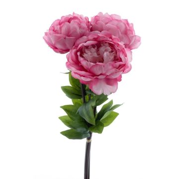 Kunstblumen Pfingstrosen Bund DUDIL, rosa-pink, 50cm