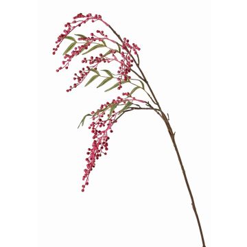 Ebereschen Zweig künstlich JANNAH mit Früchten, dunkelrosa, 85cm