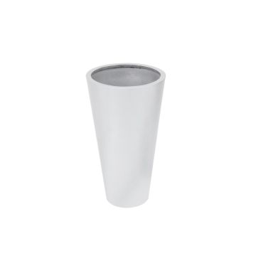 Übertopf LEOPOLDO, silber, 69cm, Ø39cm