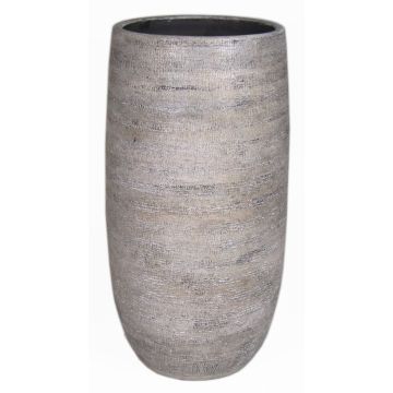 Blumenvase aus Keramik AGAPE mit Maserung, weiß-braun, 60cm, Ø29cm Blumenvase aus Keramik AGAPE mit Maserung, weiß-braun, 60cm, Ø29cm