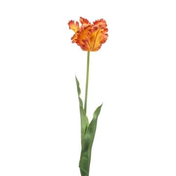 Deko Papageientulpe LUNIA, orange-gelb, 70cm