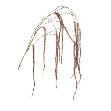 Kunstzweig Amaranthus YAELLE mit Blüten, hängend, dunkelrot, 140cm