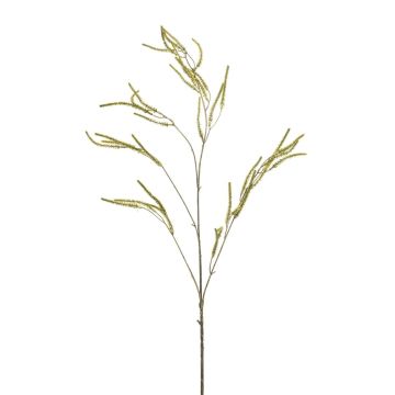 Deko Zweig Amaranth CERRO mit Blüten, grün, 100cm
