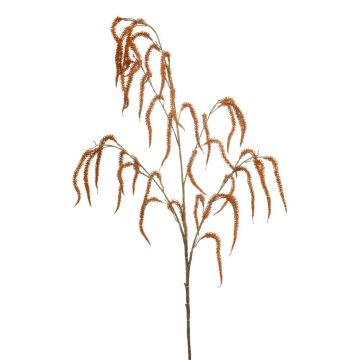 Kunst Zweig Amaranth PIATRA mit Blüten, orange, 100cm Kunst Zweig Amaranth PIATRA mit Blüten, orange, 100cm