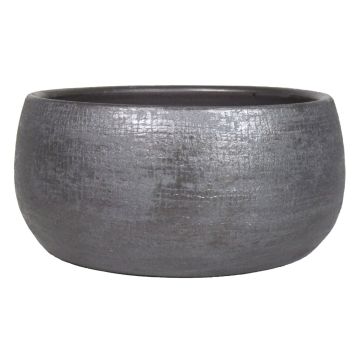 Deko Schale aus Keramik AGAPE mit Maserung, schwarz, 14cm, Ø28cm