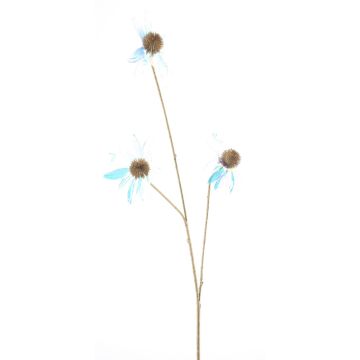 Künstlicher Zweig Sonnenhut JUNIELA mit Blüten, perlweiß, 80cm