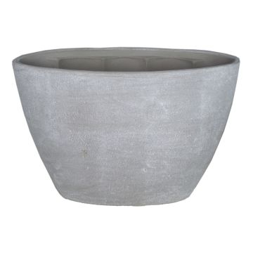 Keramik Topf für Orchideen RODISA, oval, betongrau, 32x14,5x22,5cm Keramik Topf für Orchideen RODISA, oval, betongrau, 32x14,5x22,5cm