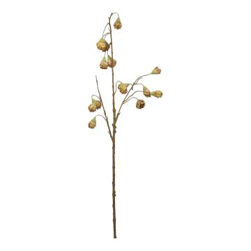 Künstlicher Zweig Eukalyptus TYVORIA, Früchte, gold, 80cm