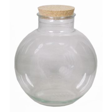 Vorrats Glas Dose WINDA mit Korken, klar, 30cm, Ø31cm