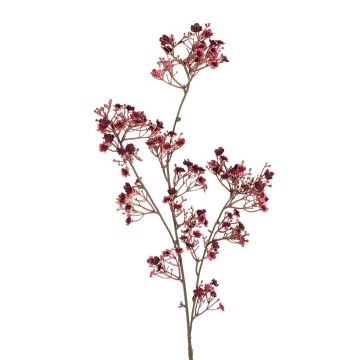 Dekozweig Schleierkraut FILENNA, burgunderrot, 105cm