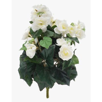 Kunstblume Begonie CATINKA auf Steckstab, creme, 30cm