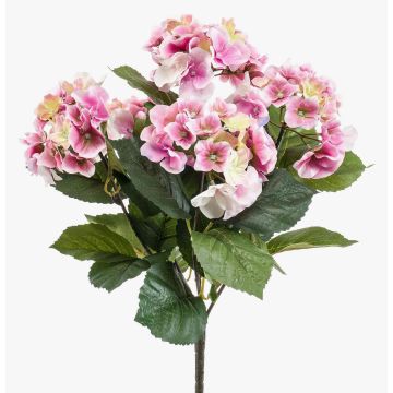 Kunstpflanze Hortensie JONE auf Steckstab, rosa, 40cm