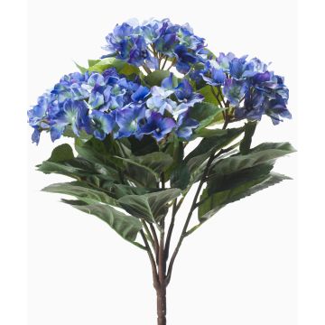 Kunstblume Hortensie LAIDA auf Steckstab, blau, 35cm