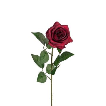 Künstliche Blume Rose LAINATE, dunkelrot, 65cm Künstliche Blume Rose LAINATE, dunkelrot, 65cm