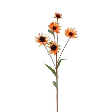 Künstlicher Zweig Sonnenhut LEDDIANA, lachs, 75cm