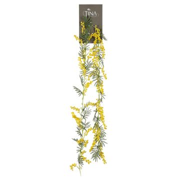 Kunstblumen Girlande Mimose LORANCE mit Blüten, gelb, 180cm