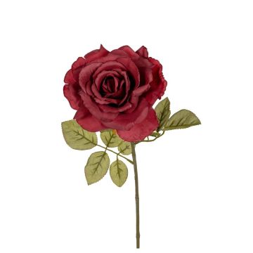 Künstliche Blume Rose NALISSA, dunkelrot, 65cm Künstliche Blume Rose NALISSA, dunkelrot, 65cm