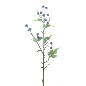 Deko Zweig Heidelbeere ALPENIA mit Beeren, blau, 65cm