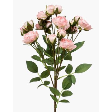 Kunstblume Rosenzweig TOSSA, rosa-creme, 60cm, Ø1-4cm