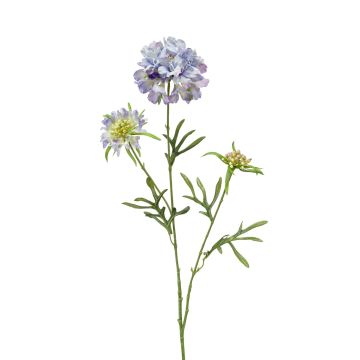 Textilblume Scabiosa MONTIE, lila-blau, 75cm, Ø7-10cm