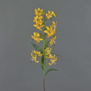 Kunstblume Tigerlilie ARAMAIO, gelb, 80cm, Ø13cm