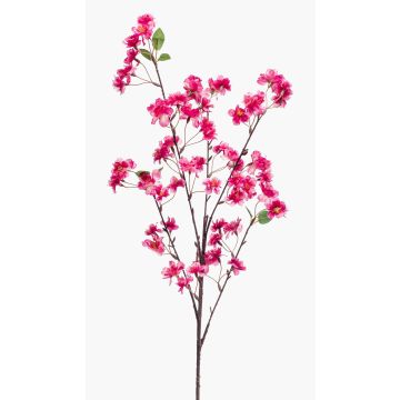 Künstlicher Zierpfirsich Zweig SANTANA mit Blüten, pink, 100cm