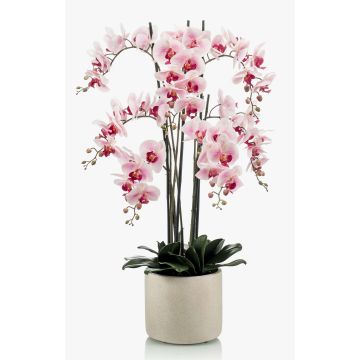 Kunstorchidee Phalaenopsis CECILE, Keramiktopf, rosa-pink, 100cm