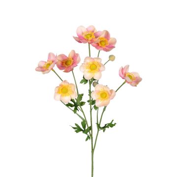 Dekozweig Anemone PIZORAN, lachs, 55cm