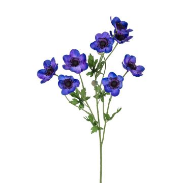 Dekozweig Anemone PIZORAN, blau, 55cm