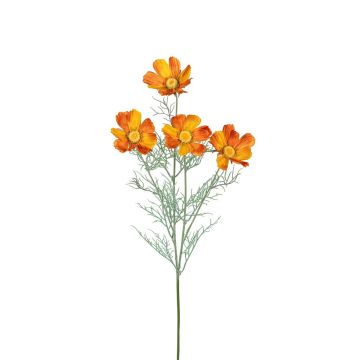 Künstlicher Zweig Schmuckkörbchen RETIANA, orange, 80cm