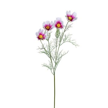Künstlicher Zweig Schmuckkörbchen RETIANA, weiß-rosa, 80cm