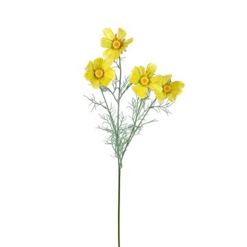 Künstlicher Zweig Schmuckkörbchen RETIANA, gelb, 80cm