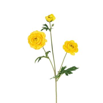 Dekozweig Ranunkel RETIANNE, gelb, 65cm