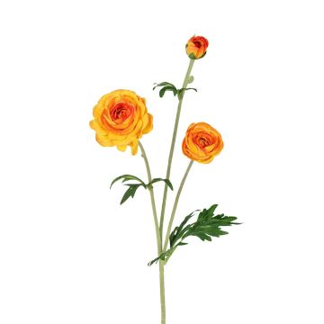 Dekozweig Ranunkel RETIANNE, orange, 65cm Dekozweig Ranunkel RETIANNE, orange, 65cm