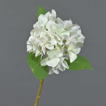 Kunstblume Hortensie AMARILDO, weiß-grün, 50cm, Ø16cm