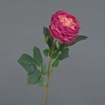 Kunstrose Kohl-Rose CATINCA, pink-rosa, 60cm, Ø9cm