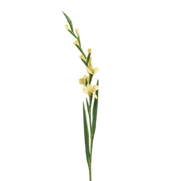 Große Kunstblume Gladiole AJNUR, gelb, 125cm