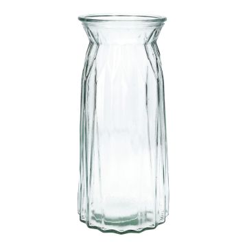 Blumenvase RUBIE aus Glas, klar, 24cm, Ø11cm Blumenvase RUBIE aus Glas, klar, 24cm, Ø11cm