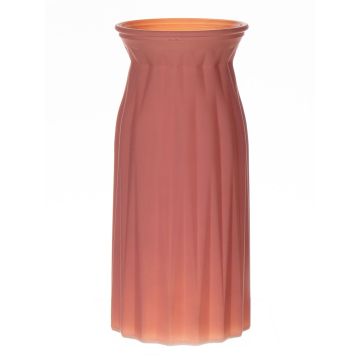 Blumenvase RUBIE aus Glas, antikrosa-matt, 24cm, Ø11cm Blumenvase RUBIE aus Glas, antikrosa-matt, 24cm, Ø11cm