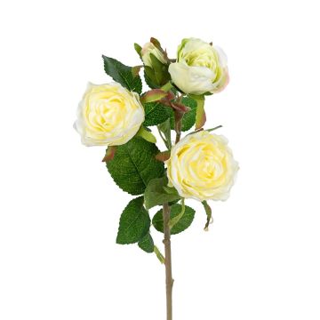 Dekozweig Rose SAYDANA, weiß, 40cm Dekozweig Rose SAYDANA, weiß, 40cm