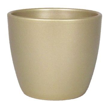 Keramik Blumentopf TEHERAN BASAR, gold-matt, 13,5cm, Ø15,5cm Keramik Blumentopf TEHERAN BASAR, gold-matt, 13,5cm, Ø15,5cm