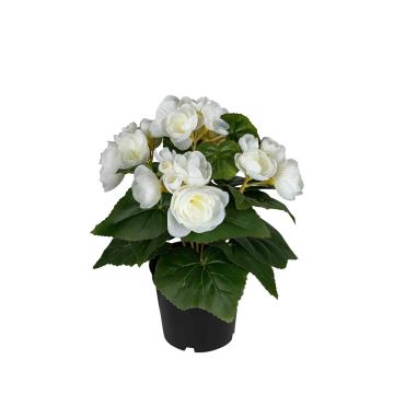 Künstliche Blume Begonie SERIFFA, weiß, 25cm