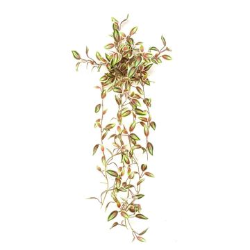 Kunstpflanze Tradescantia zebrina DIHALLO auf Steckstab, hängend, grün-rot, 70cm