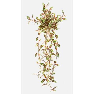 Kunstpflanze Tradescantia zebrina DIHALLO auf Steckstab, hängend, grün-rot, 70cm