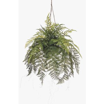 Kunstpflanze Schildfarn Blumenampel GRALON, Dekotopf, Wurzeln, hängend, grün, 80cm Kunstpflanze Schildfarn Blumenampel GRALON, Dekotopf, Wurzeln, hängend, grün, 80cm