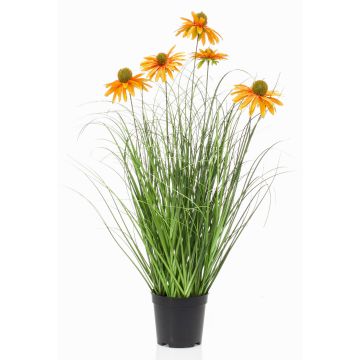 Kunstgras Sonnenhut SHALLA mit Blüten, orange, 60cm Kunstgras Sonnenhut SHALLA mit Blüten, orange, 60cm
