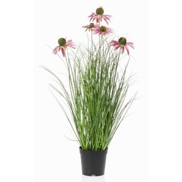 Kunstgras Sonnenhut SHALLA mit Blüten, lila, 60cm Kunstgras Sonnenhut SHALLA mit Blüten, lila, 60cm