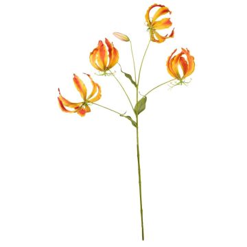 Kunstzweig Gloriosa SIARINA, orange-gelb, 95cm