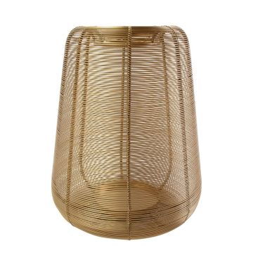 Laterne KONRADIN aus Eisen, gold, 30cm, Ø24cm Laterne KONRADIN aus Eisen, gold, 30cm, Ø24cm