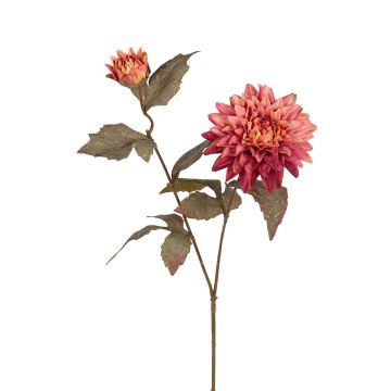 Künstlicher Zweig Dahlie TYAMA, altrosa, 65cm